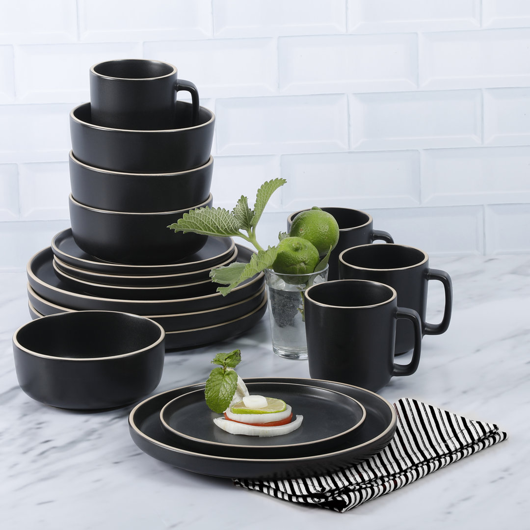 Zuma 16 Piece Dinnerware Set, Service for 4